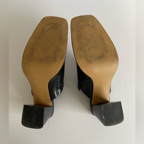 Women’s Chunky Stacked Heel Mules. - Picture 6 of 6